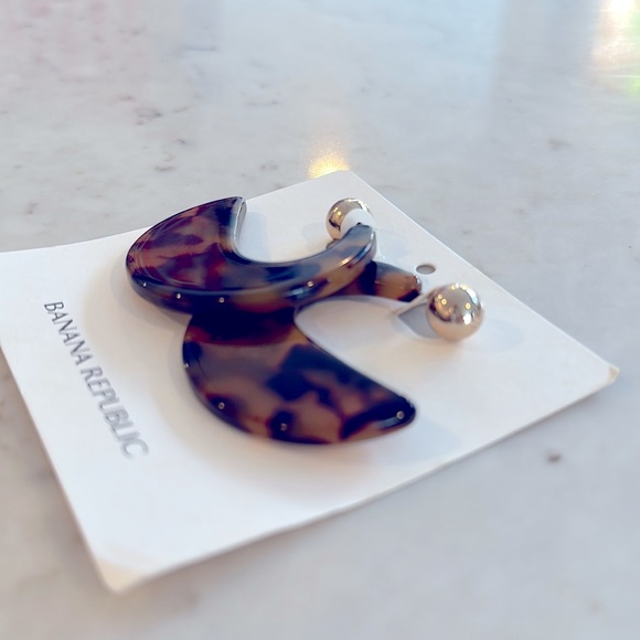 Banana Republic leopard print earrings - Picture 2 of 2
